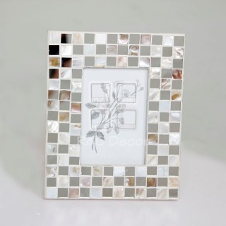 (EPF0046) MDF, Shell and Mirror Photo Frame